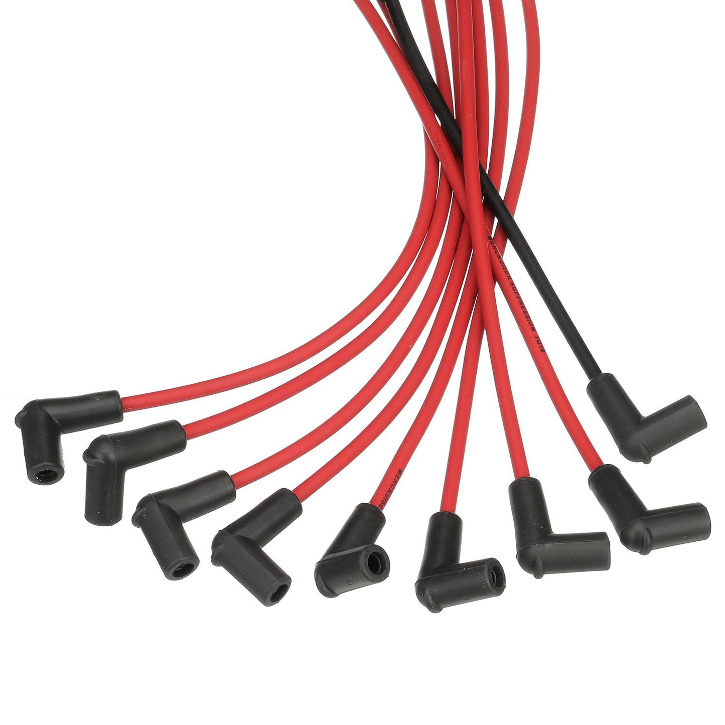 Mercury – Quicksilver 816608Q61 Red Wire Spark Plug Wire Kit | GM V8 Marine Engines (454–502 CID) | Thunderbolt IV & V Ignition | 816608Q61