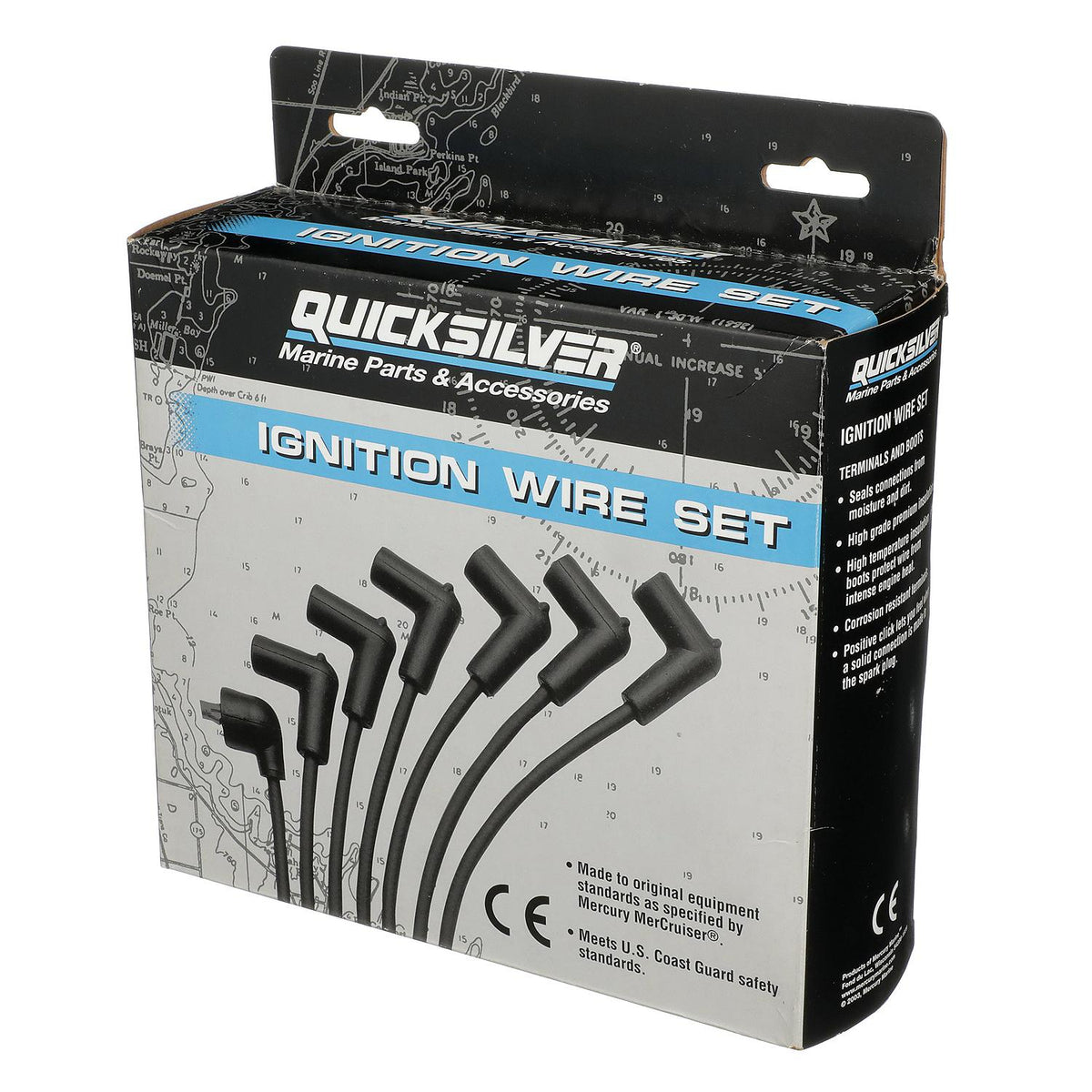 Mercury Mercruiser - Spark Plug Wire Kit - Fits GM V-8 454/482 CID Engines with Conventional Points or Thunderbolt Ignition - 84-816761Q10
