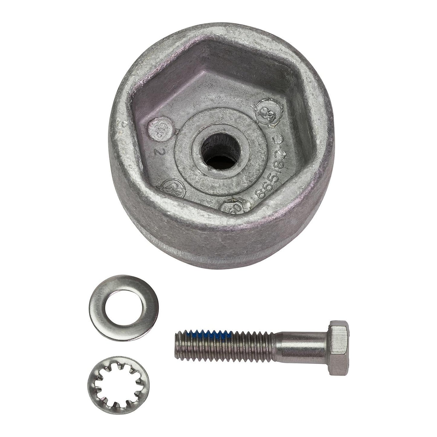 Mercury Quicksilver - Prop Nut Anode - Aluminum - Fits Bravo III - 97-865182Q01