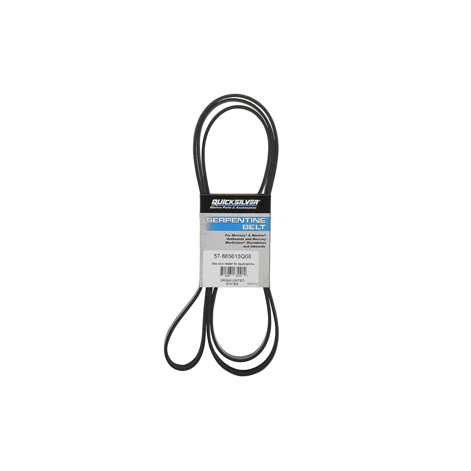 Mercury Mercruiser - Serpentine Belt - 2535 mm - Fits MerCruiser V-6 & V-8 Bravo Engines - 57-865615Q08