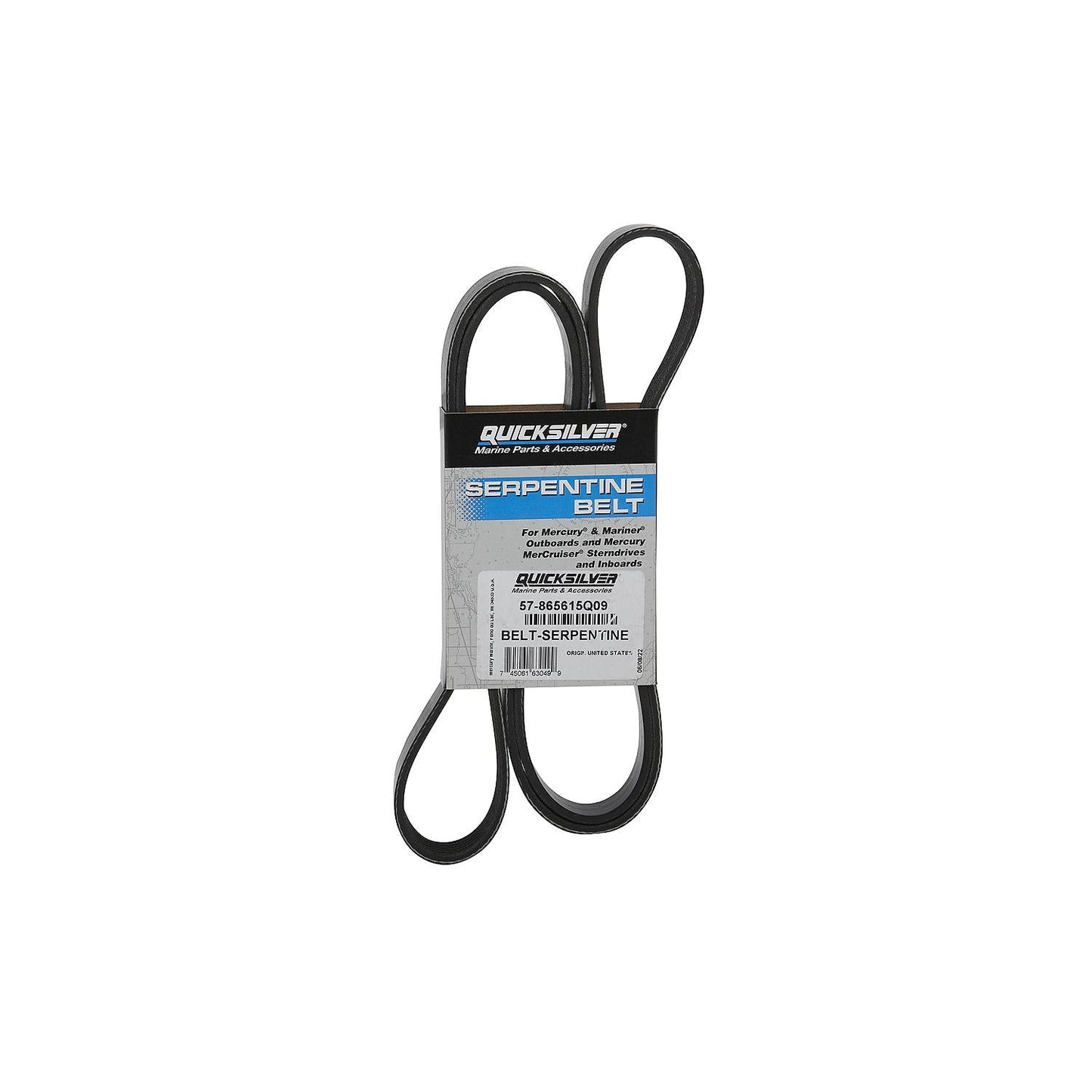 Mercury Mercruiser - Serpentine Belt - 1780 mm - Fits MerCruiser V-6 & V-8 Alpha Engines -57-865615Q09
