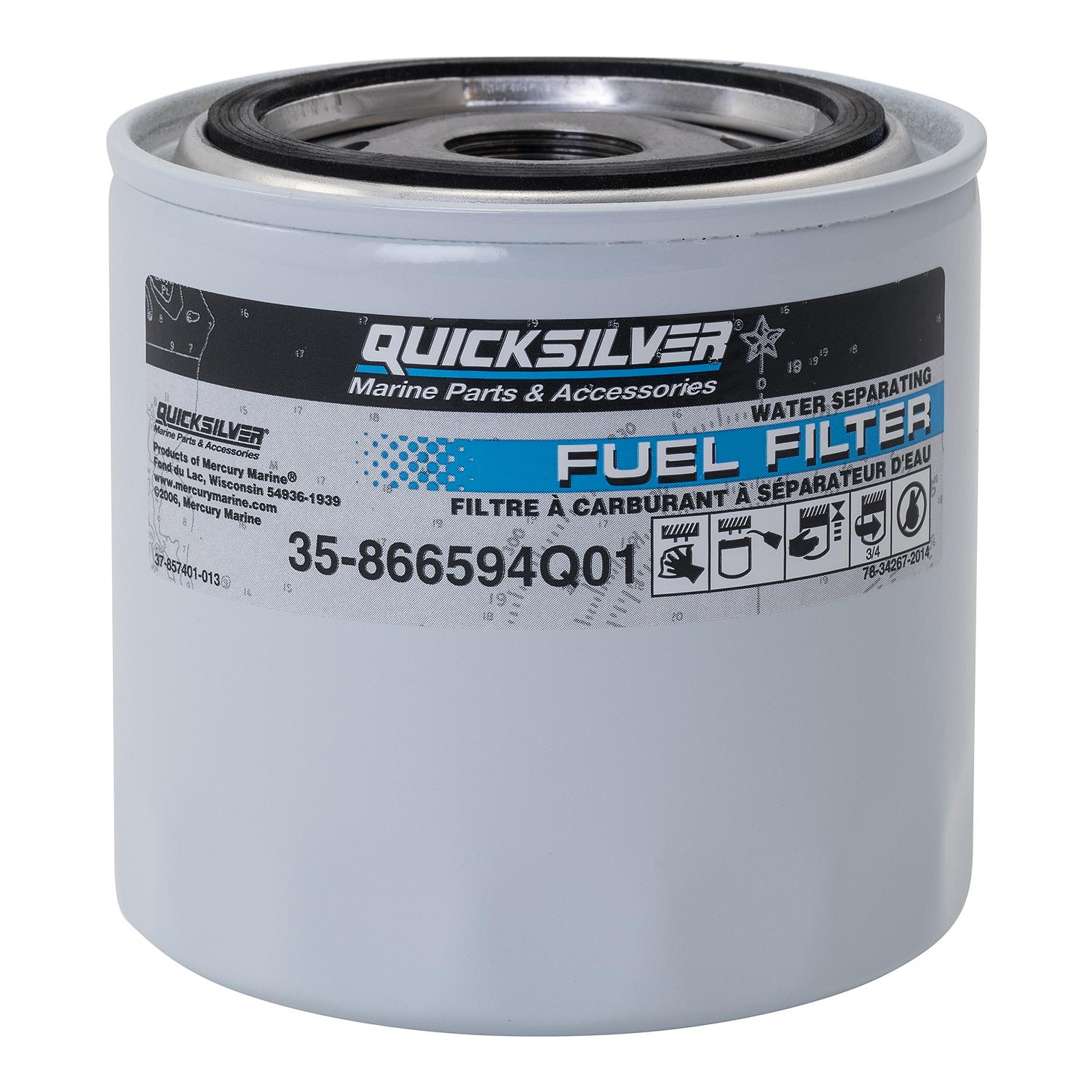 Mercury Quicksilver - Fuel Filter - Fits MerCruiser 1.6L Vazer & 3.0L MPI EC Engines - 35-866594Q01