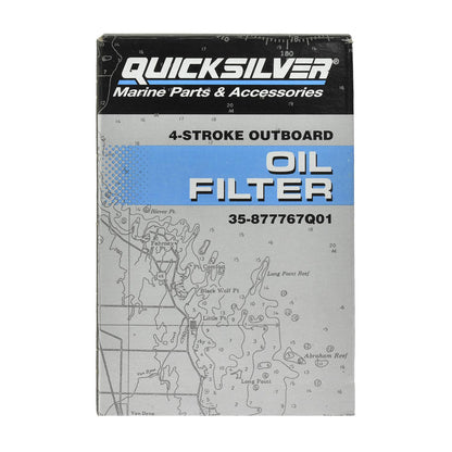 Mercury Quicksilver Outboard Four Stroke Oil Filter - Fits 135 - 150 - 175 - 200 Verado In‑line 4 Cylinder Outboard