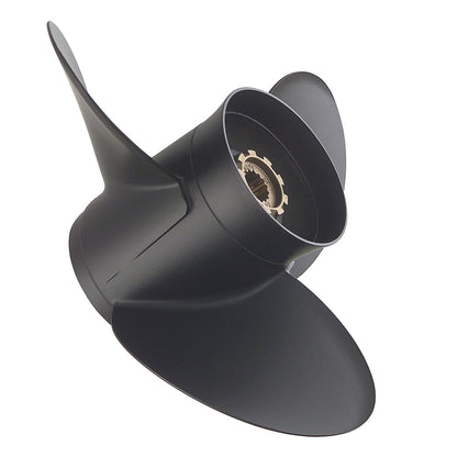 Mercury - Black Max Aluminum Propeller - 3-Blade - 9.9 HP Bigfoot / Command Thrust FourStroke (2005 and newer), 9.9 HP Pro Kicker (all years), 15 - 20 HP FourStroke (2008 and newer) - 9.3 Dia. - 11.5 Pitch - 48-897754A11