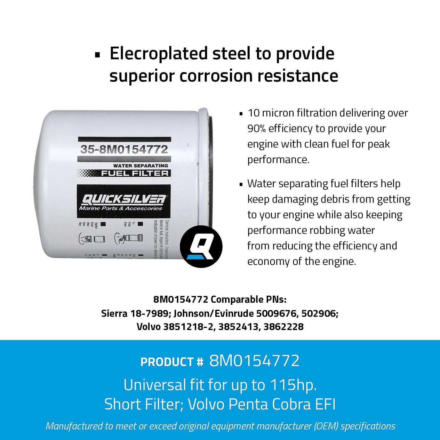 Mercury - WA FILT H20 SEP VP SX-EFI 10M - 8M0154772