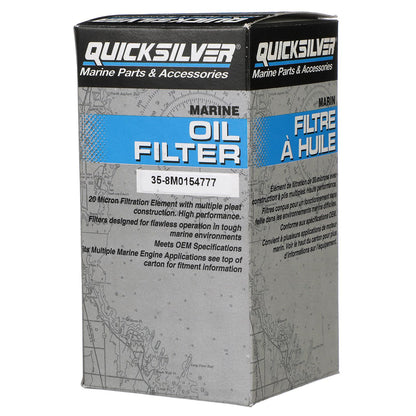 Mercury – Quicksilver 20 Micron Oil Filter | Oil Filtration Series | Metal Canister | 8M0154777