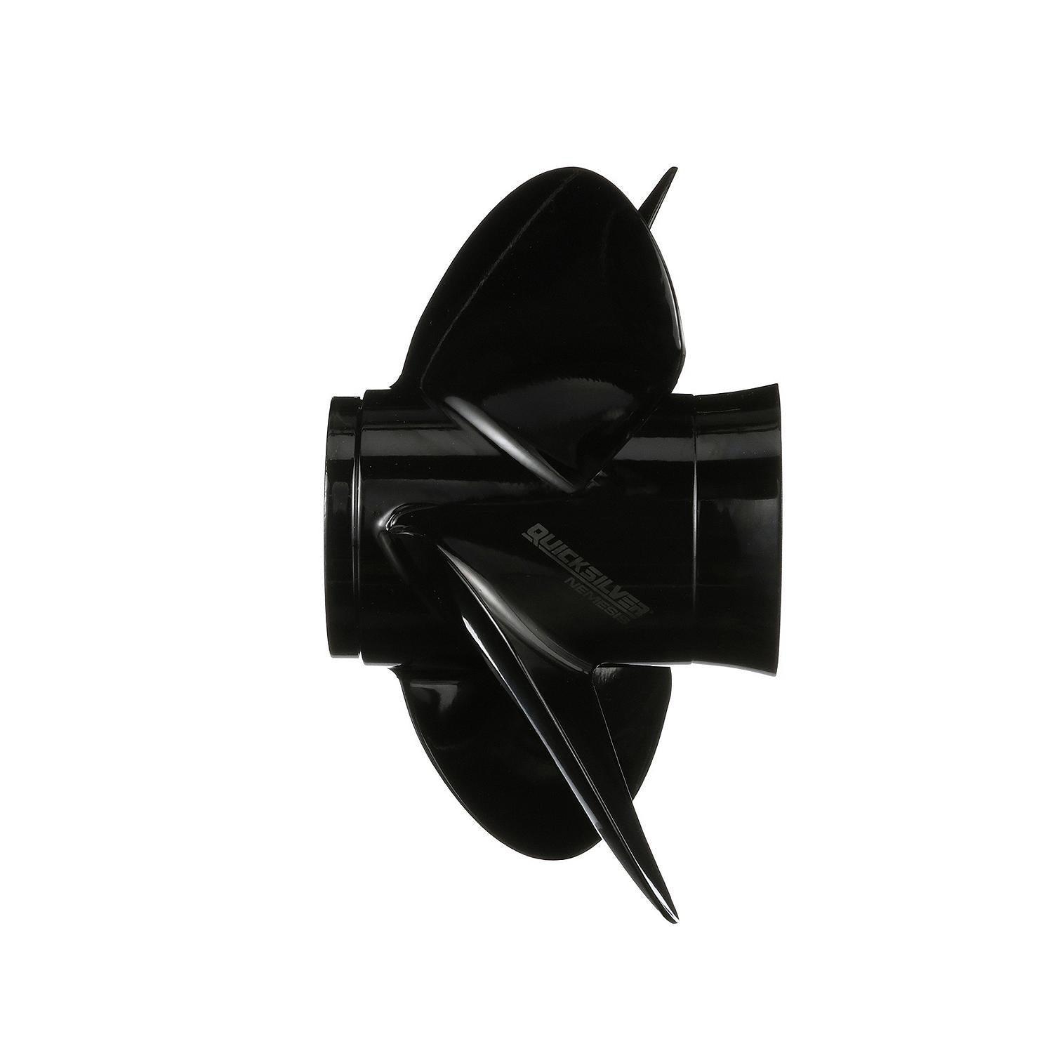 Mercury - Nemesis Quicksilver Propeller - 4-Blade - 25 to 30 HP 4-Stroke (2005 and earlier) - 40 to 60 HP 2-Stroke and 4-Stroke w/ Standard Gearcases - 13 Dia. - 17 Pitch - 48-8M8027504