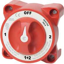 Blue Sea Systems Blue Sea Systems-accuschakelaar E-serie selector 4-standen rood (9001E-BSS)