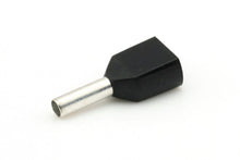 Ripca eindverbinder 2-voudig 2x1,5mm² zwart (100) (AEH150X2)