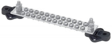BEP Marine bus bar single 24x4mm screw terminal 2x6mm input stud 150A no covers (BB-24W-2S)