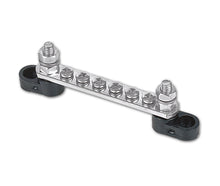 BEP Marine bus bar single 6x4mm screw terminal 2x6mm input stud 100A no covers (BB-6W-2S)