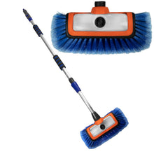 BTC LINE BLUE wasborstel met zeepdispenser 165cm