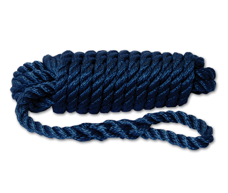 Hollex fenderlijn 12mm navy 3 strengen L=2,5mtr (2) (FLN12025)