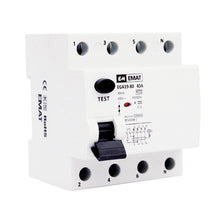 White Label Aardlekschakelaar C 4P 40A 30mA max. 400Vac (HACAS4P4030)