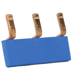 White Label Doorverbinder 3V blauw max. 400V min. 10st (HACDV3B)
