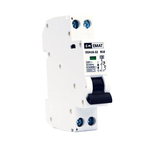 White Label Installatieautomaat C 1P1N 25A max. 230/400Vac (HACI1PNC25)