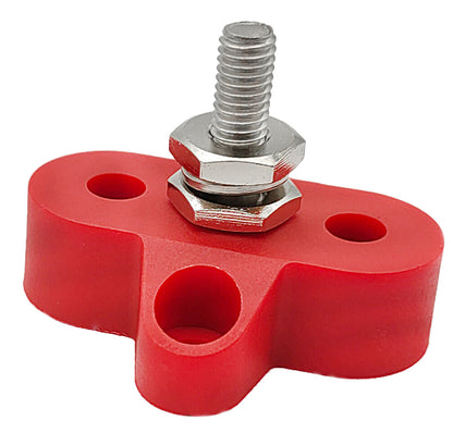 Hollex aansluitstud enkelvoudig M6 rood (HSE6R)