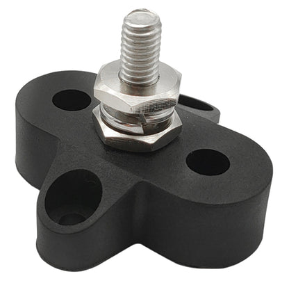 Hollex aansluitstud enkelvoudig M6 zwart (HSE6Z)