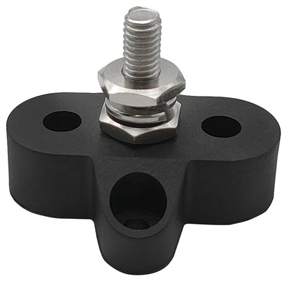Hollex aansluitstud enkelvoudig M6 zwart (HSE6Z)