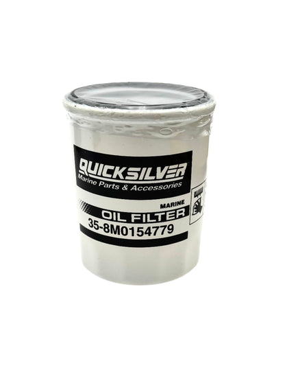 Mercury – Quicksilver 20 Micron Oil Filter | Oil Filtration Series | Metal Canister | 8M0154779