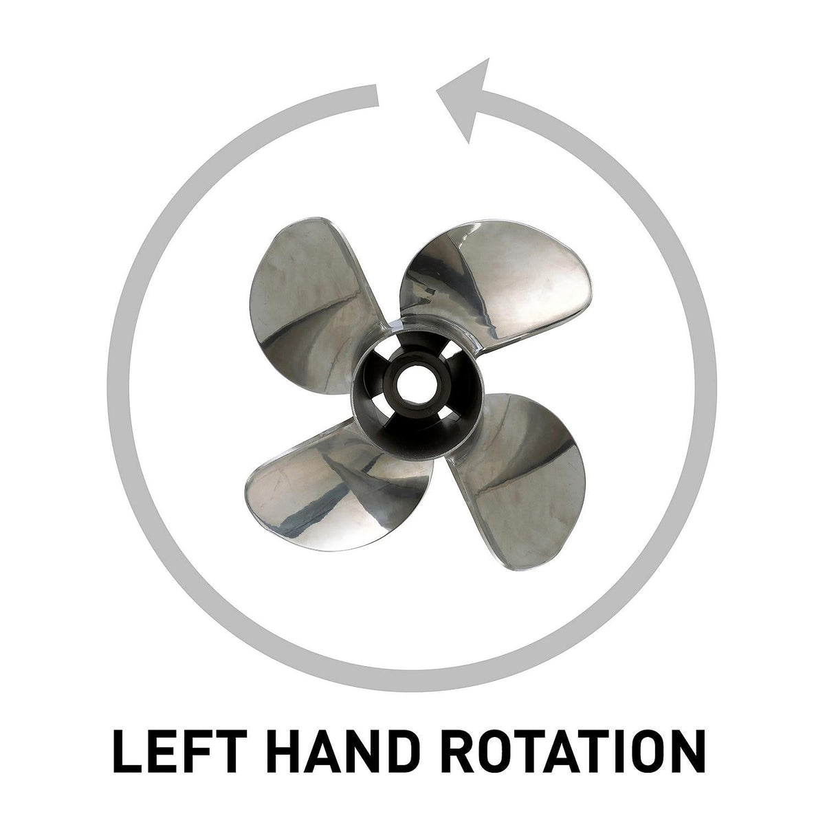 Mercury - Quicksilver Q4 Propeller - 4-Blade - 90 - 400 HP - 14.6 Dia. - 17 Pitch - 48-8M0103527