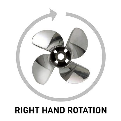 Mercury - Quicksilver Q4 Propeller - 4-Blade - 90 - 400 HP - 14.6 Dia. - 19 Pitch - 48-8M0103528