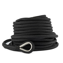 Hollex ankerlijn met lood zwart 10mm rol=20mtr (RPB10020L)