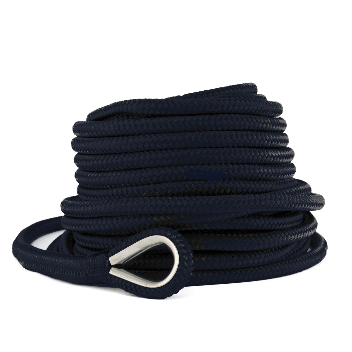 Hollex ankerlijn met lood navy 12mm rol=20mtr (RPN12020L)