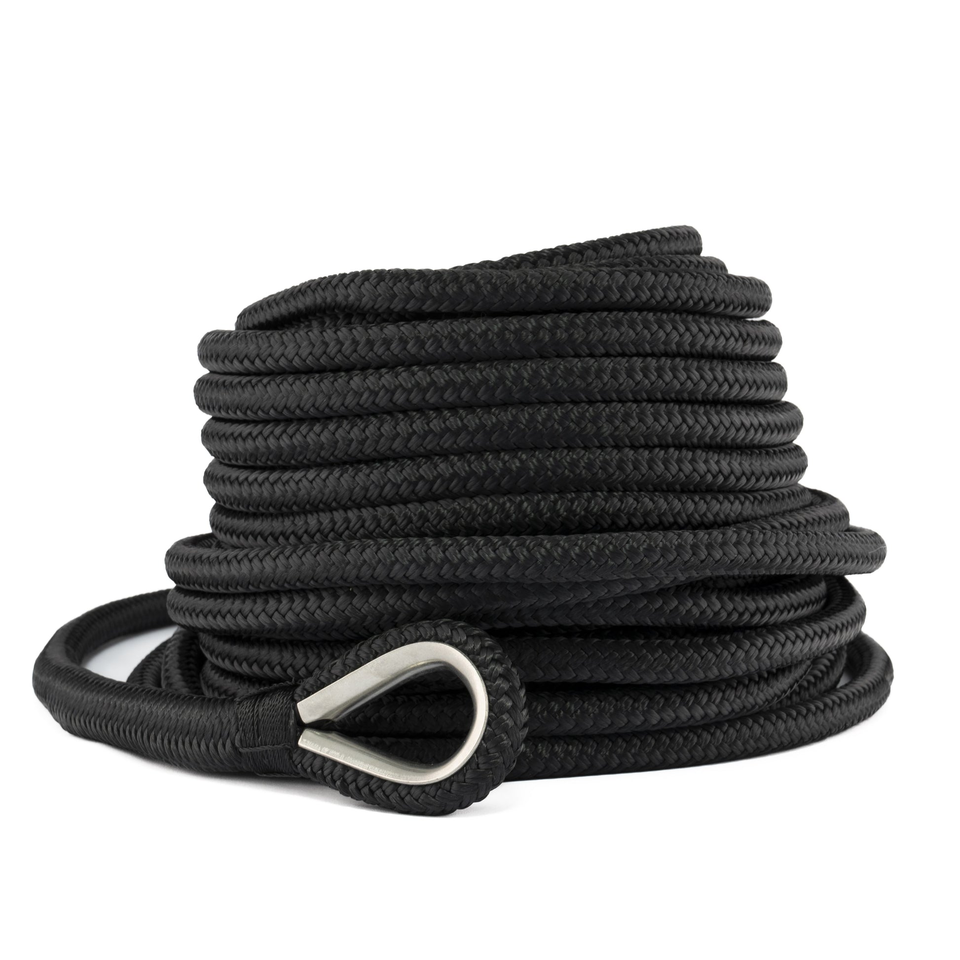 Hollex ankerlijn met lood zwart 12mm rol=20mtr (RPZ12020L)