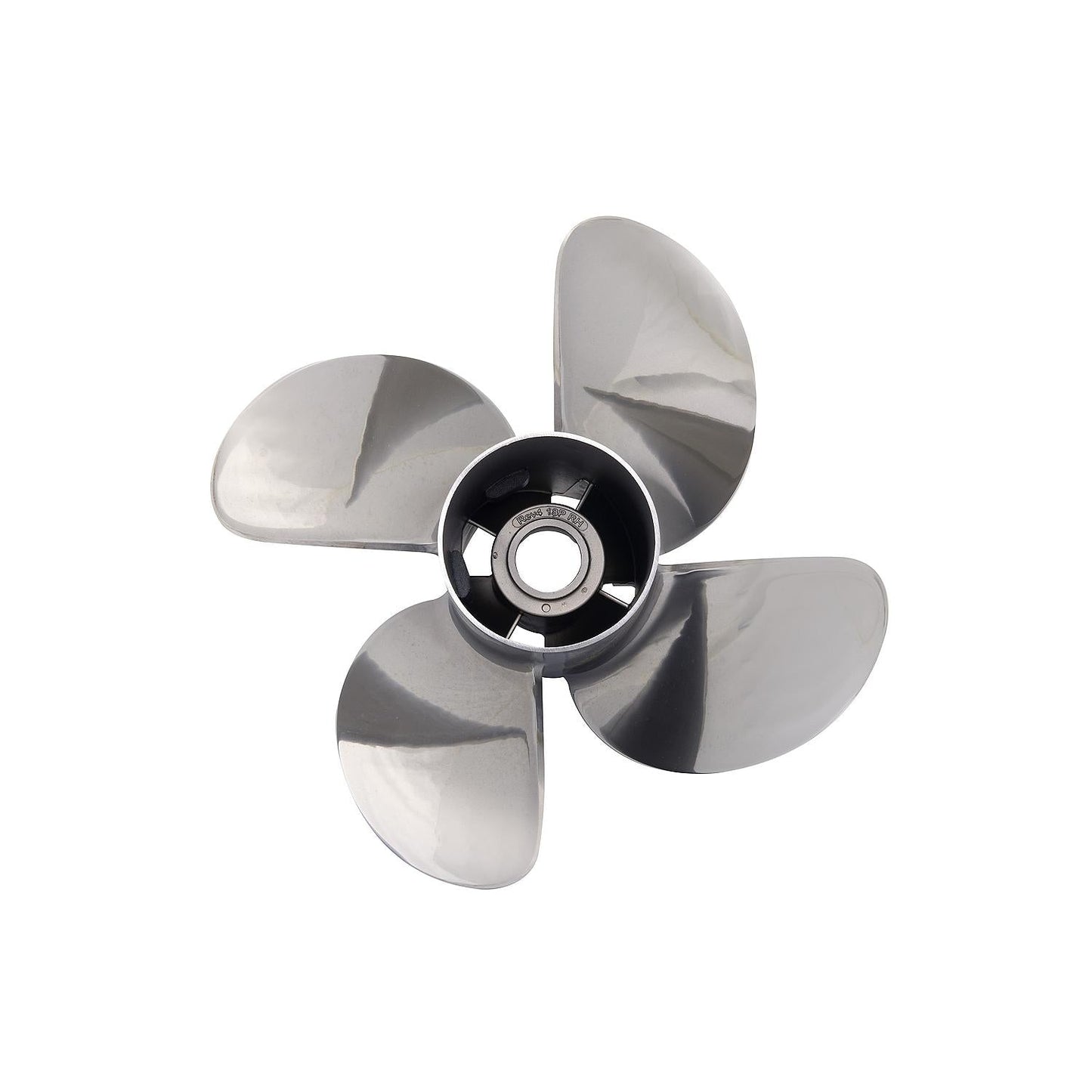 Mercury – Revolution 4 Propeller | 14.6" Diameter x 19" Pitch | Right-Hand Rotation | 4-Blade | Stainless Steel | Polished Finish | 8M0151321