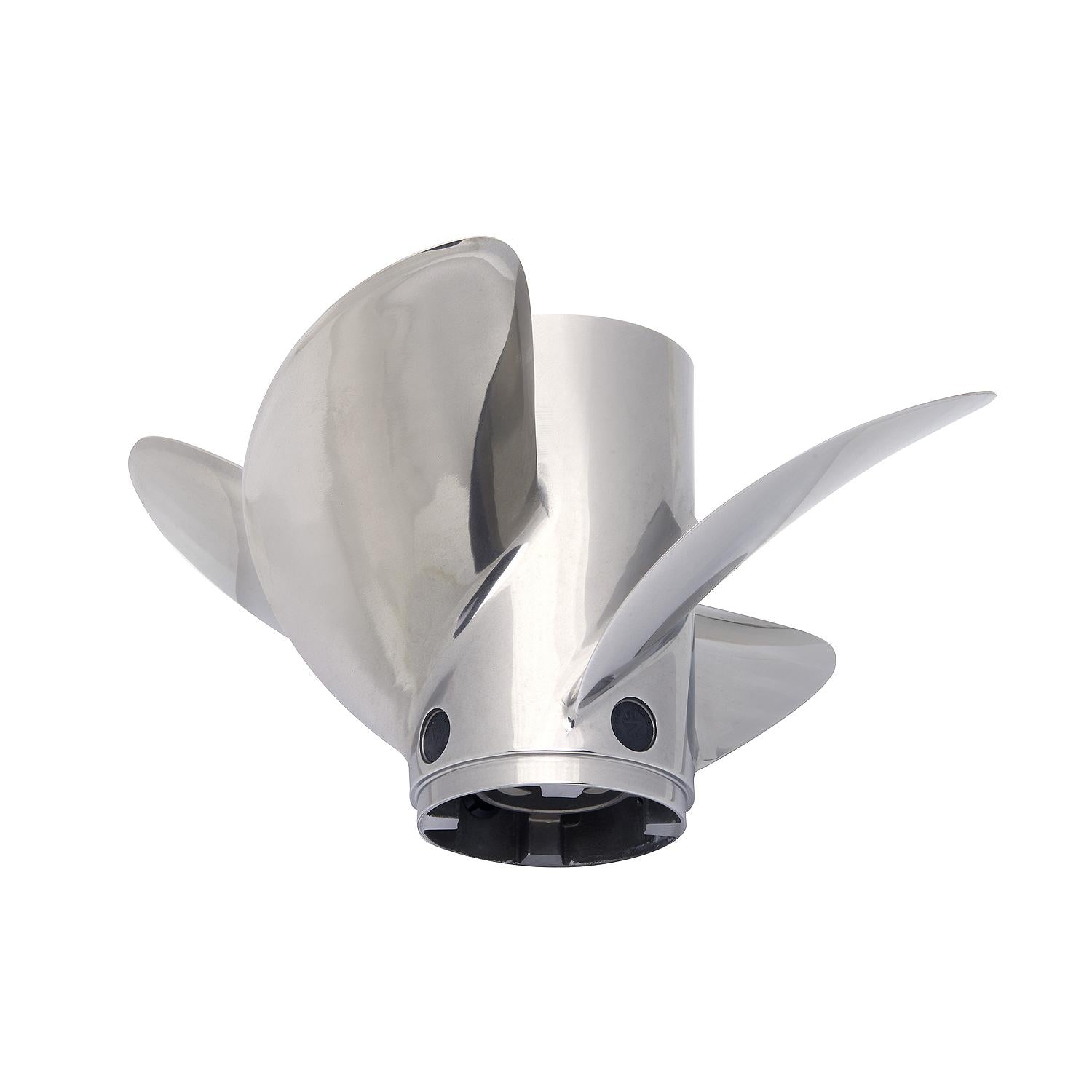 Mercury – Revolution 4 Propeller | 14.6" Diameter x 19" Pitch | Right-Hand Rotation | 4-Blade | Stainless Steel | Polished Finish | 8M0151321