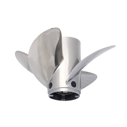 Mercury – Revolution 4 Propeller | 14.6" Diameter x 19" Pitch | Right-Hand Rotation | 4-Blade | Stainless Steel | Polished Finish | 8M0151321