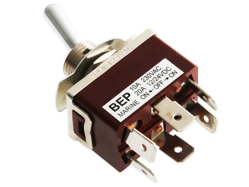 BEP Marine switch toggle On-Off-On double pole 12V 10A (SW-32123)
