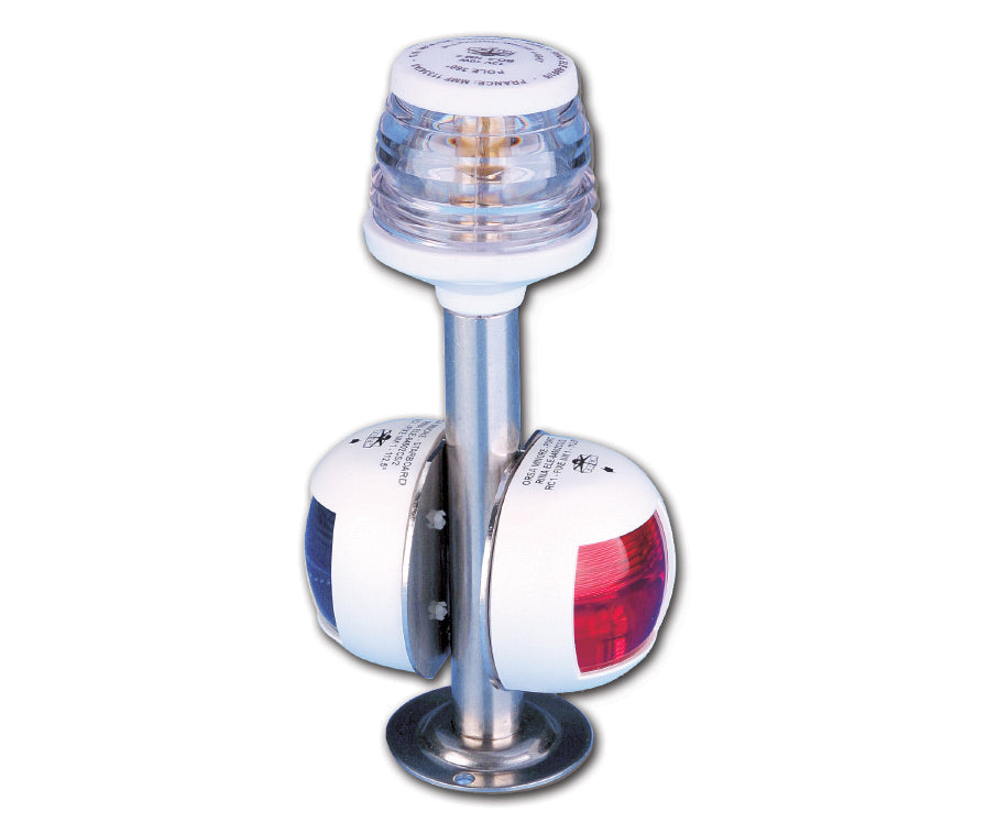 Hollex lantaarn met navigatieverlichting 12V zwart (TG-02019)