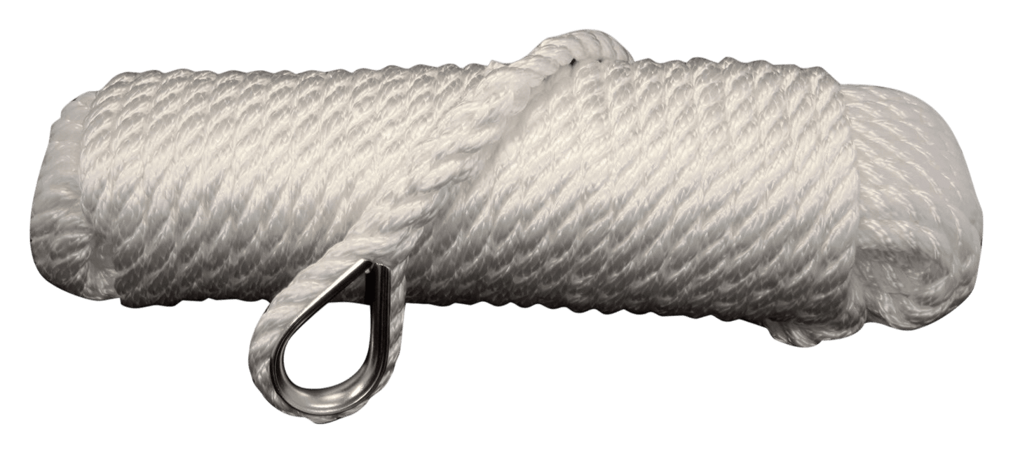 Ankerlijn polypropyleen 10mm 20m wit
