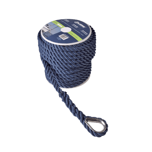 Ankerlijn polyester 12mm 30m navy