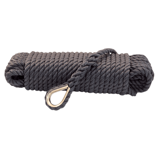 Ankerlijn polypropyleen 10mm zwart 30m