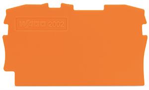 WAGO rijgklem eind/middenplaat oranje 1,5/2,5mm² (WA2002-1292)