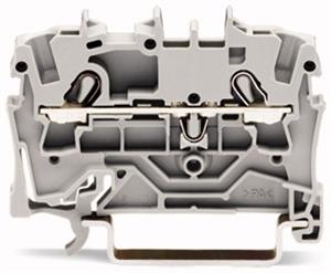 WAGO rijgklem 2 draads grijs 4,0mm² (WA2004-1201)