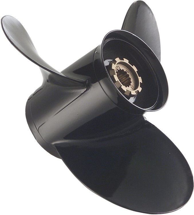 Mercury – Black Max Propeller | 9.25" Diameter x 7" Pitch | Right-Hand Rotation | 3-Blade | Aluminum | Phantom Black Finish | 828152A12