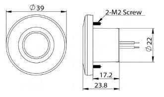 Hollex LED traplamp 12V warm wit met afwerkring (010140)