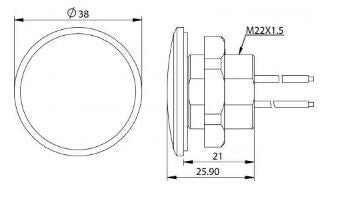 Hollex LED traplamp 12V warm wit (010145)