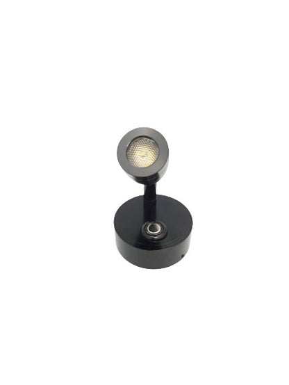 Hollex LED leeslamp Minispot zwart 12/24V 2W 160lm 3 kleuren dimbaar (010200)