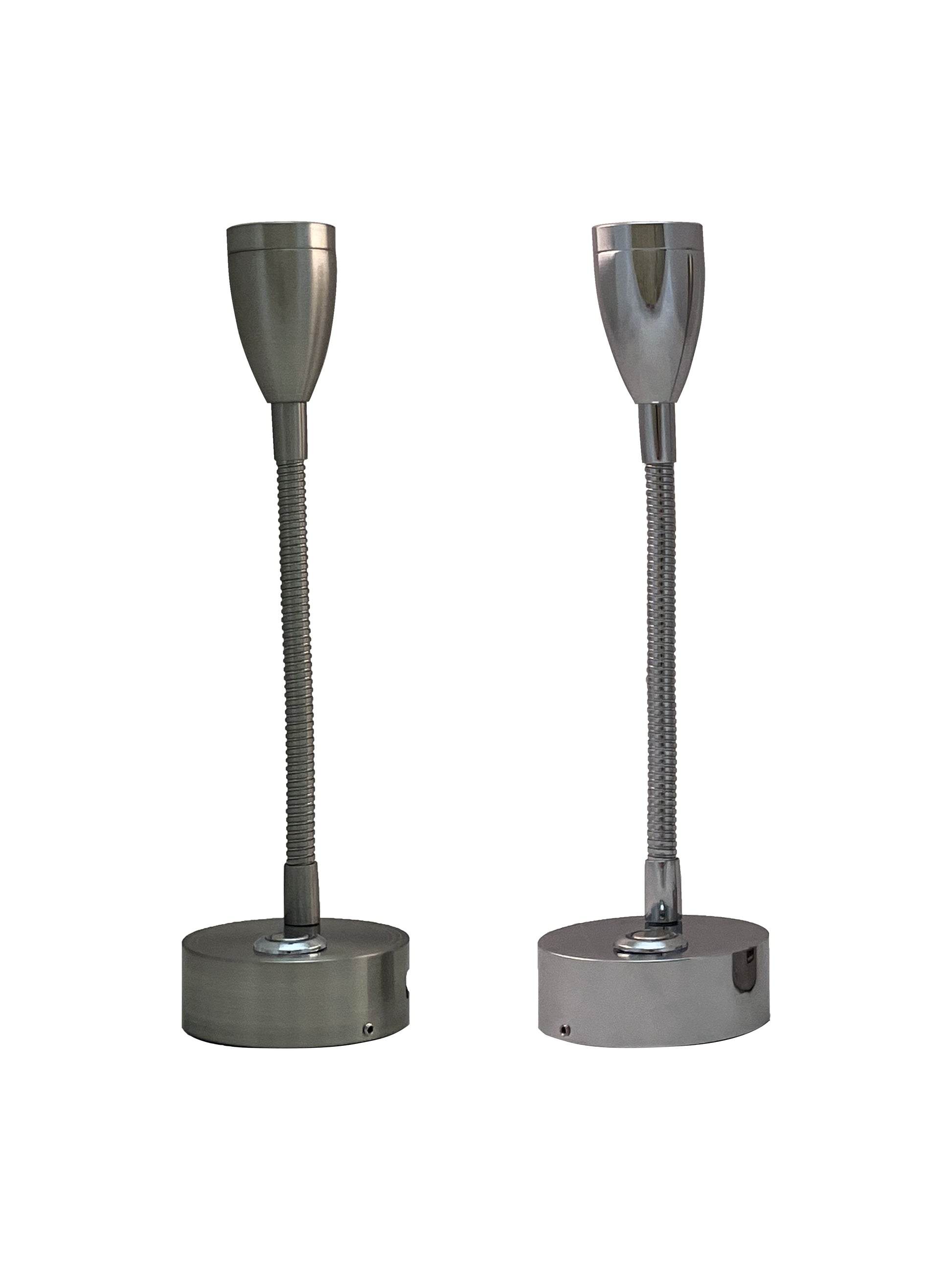 Hollex LED leeslamp Miniflex chroom 12/24V 2W 160lm 3 kleuren dimbaar (010204)
