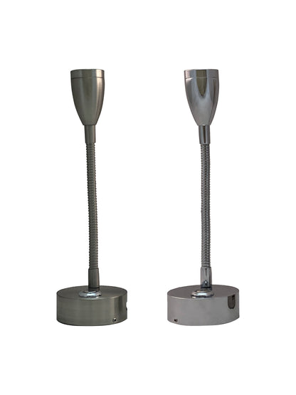 Hollex LED leeslamp Miniflex chroom 12/24V 2W 160lm 3 kleuren dimbaar (010204)