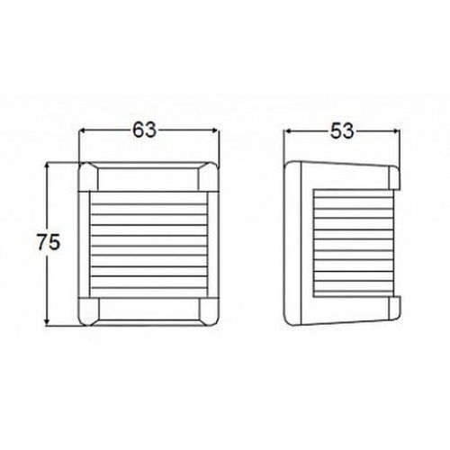 Hella tweekleurenlicht zwart (0845)