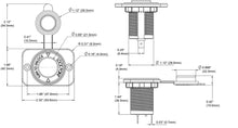 Blue Sea Systems 12VDC dash socket (1011-BSS)
