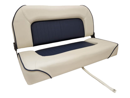 Hollex stuurbank Twin Star crème/navy (165100792)