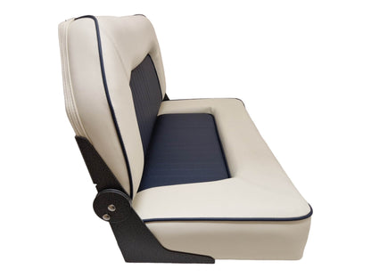 Hollex stuurbank Twin Star crème/navy (165100792)