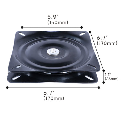 Hollex draaiplateau zwart 15x17x17cm (165100805)